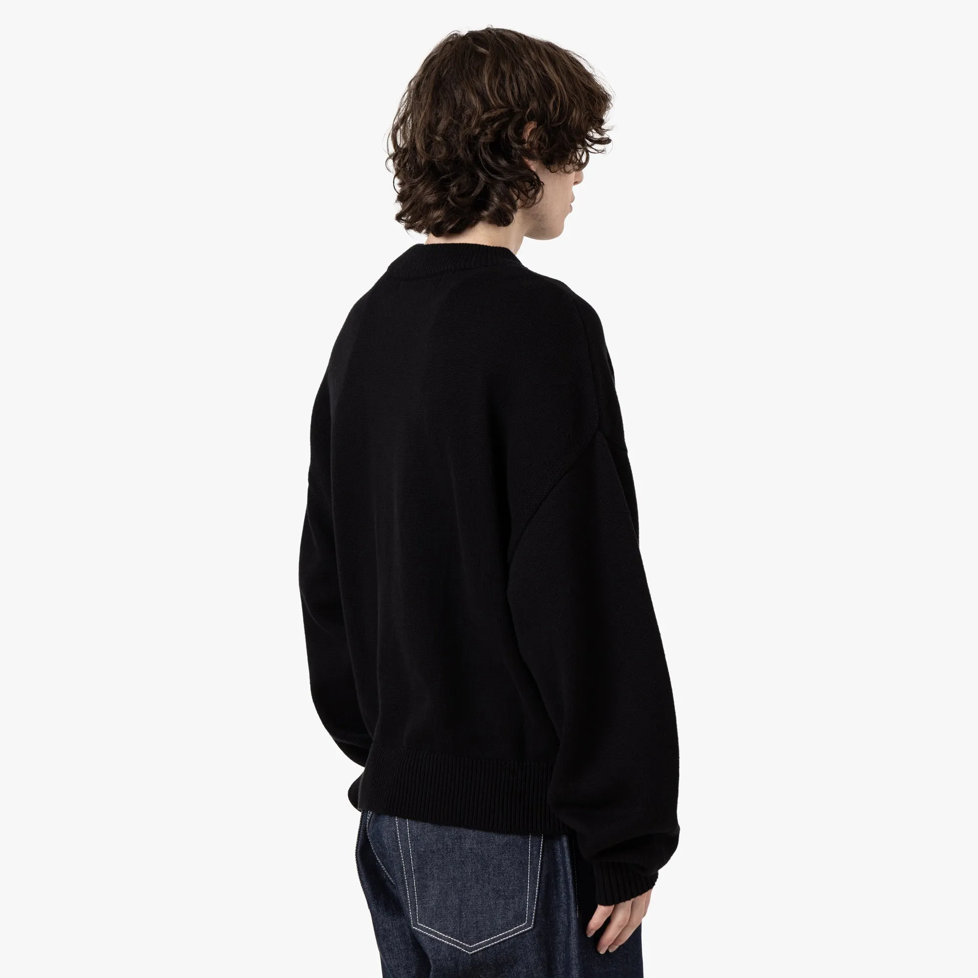 4YE Chenille Knit Sweater / Black