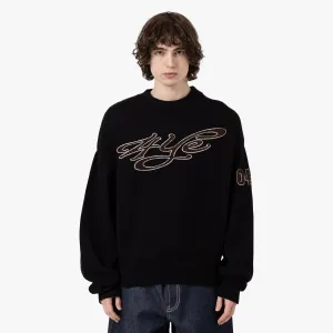 4YE Chenille Knit Sweater / Black