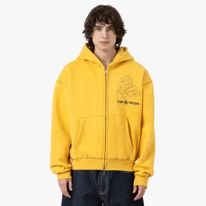 4YE Gear Zip Hoodie / Yellow / Black