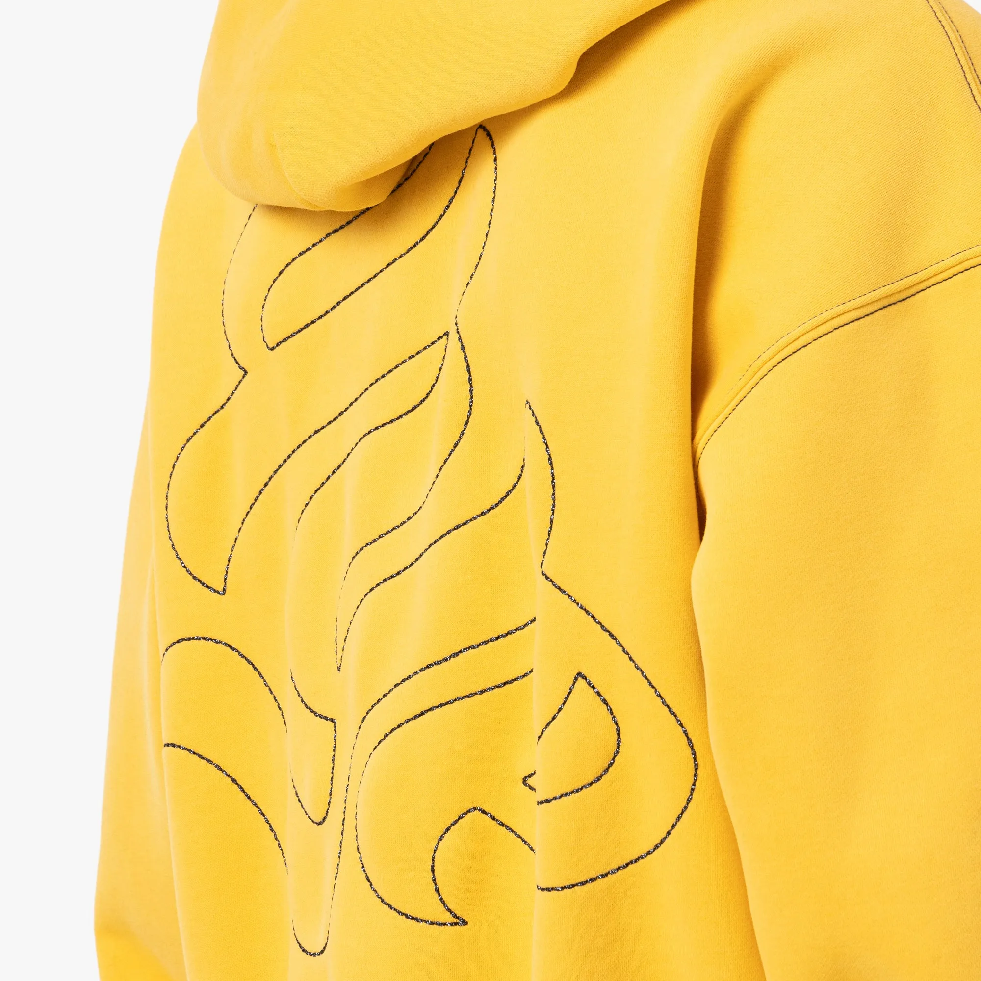 4YE Gear Zip Hoodie / Yellow / Black