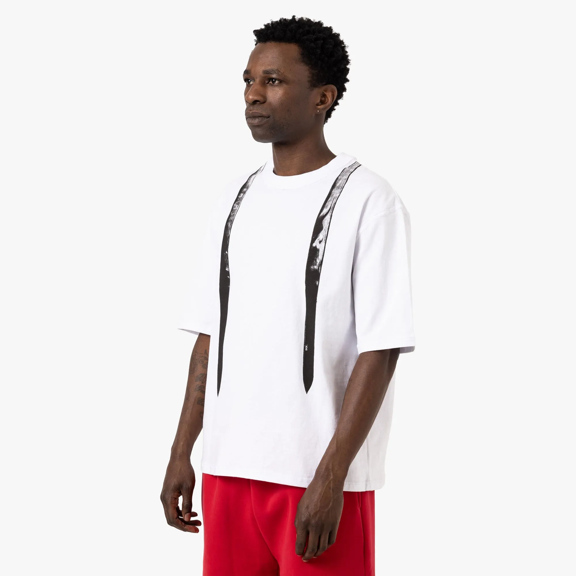 4YE Trompe L'Oeil Durag Tee / White