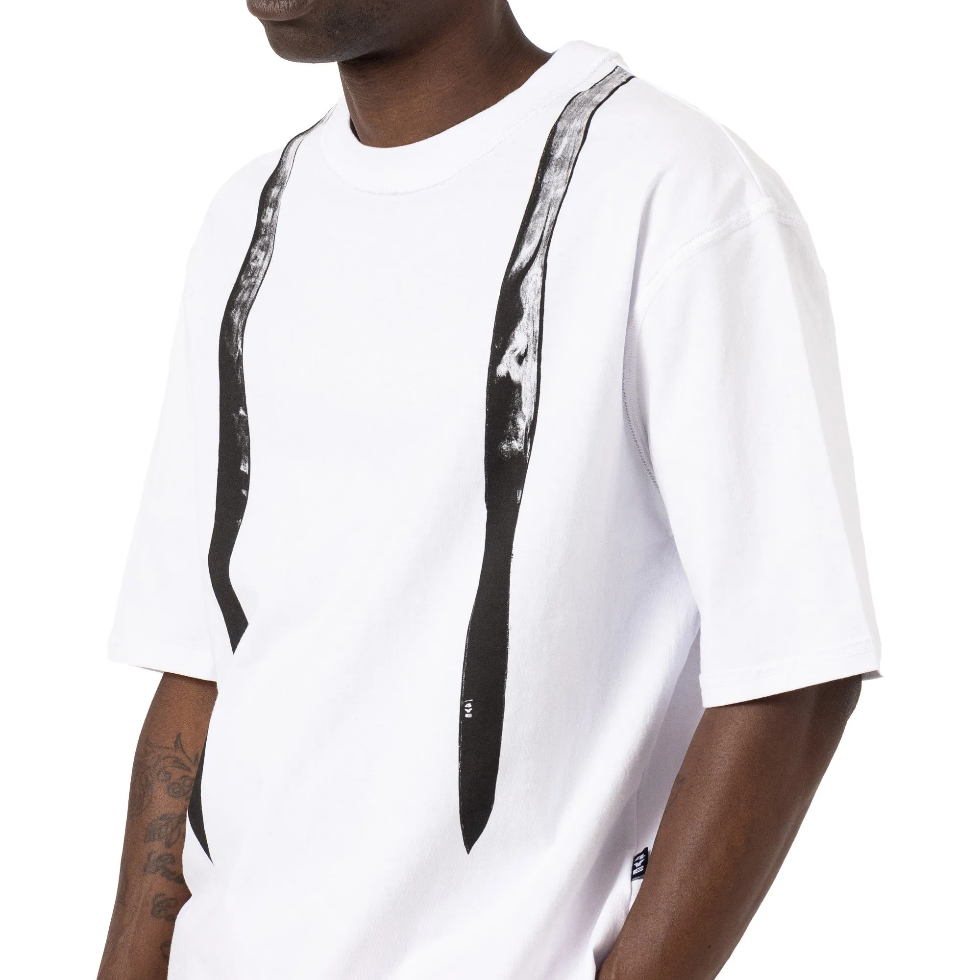 4YE Trompe L'Oeil Durag Tee / White