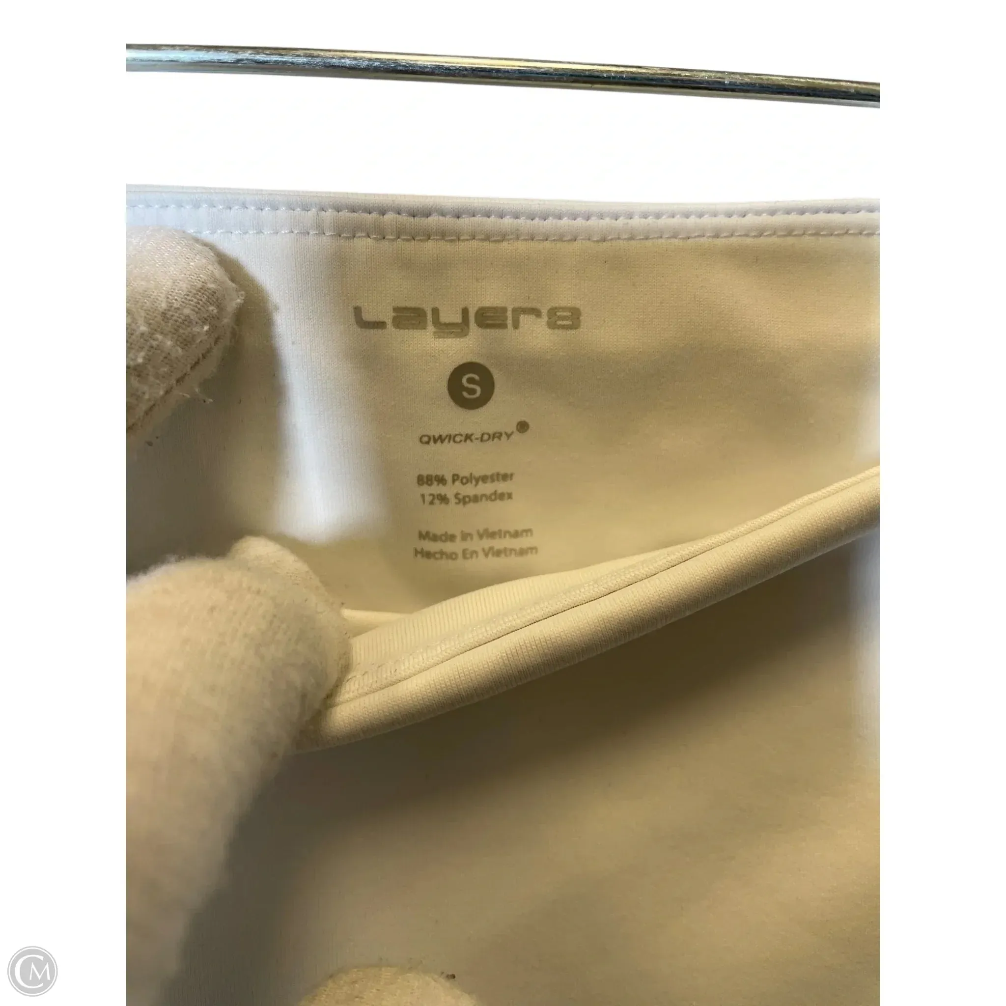 Athletic Leggings By Layer 8 In White, Size: S