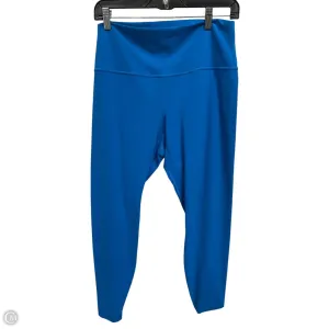 Athletic Leggings By Lululemon In Blue, Size: 12