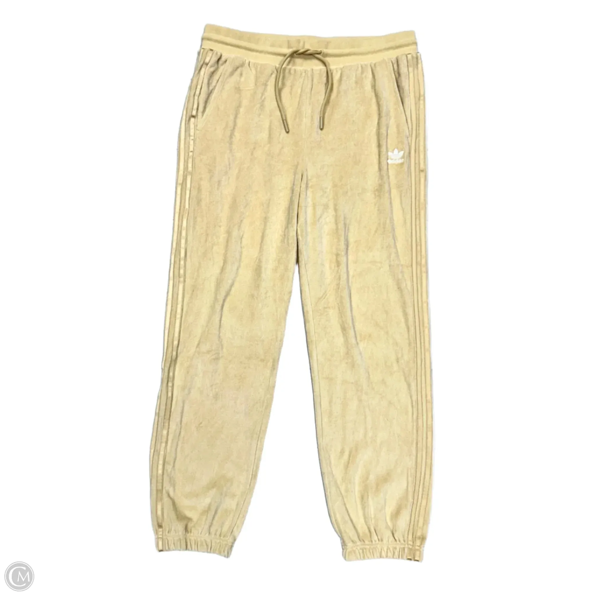 Athletic Pants By Adidas In Yellow, Size: L
