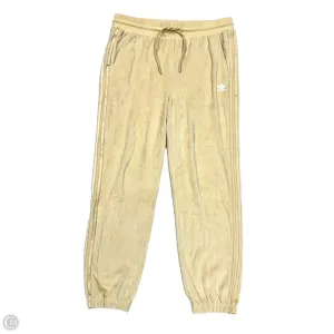 Athletic Pants By Adidas In Yellow, Size: L