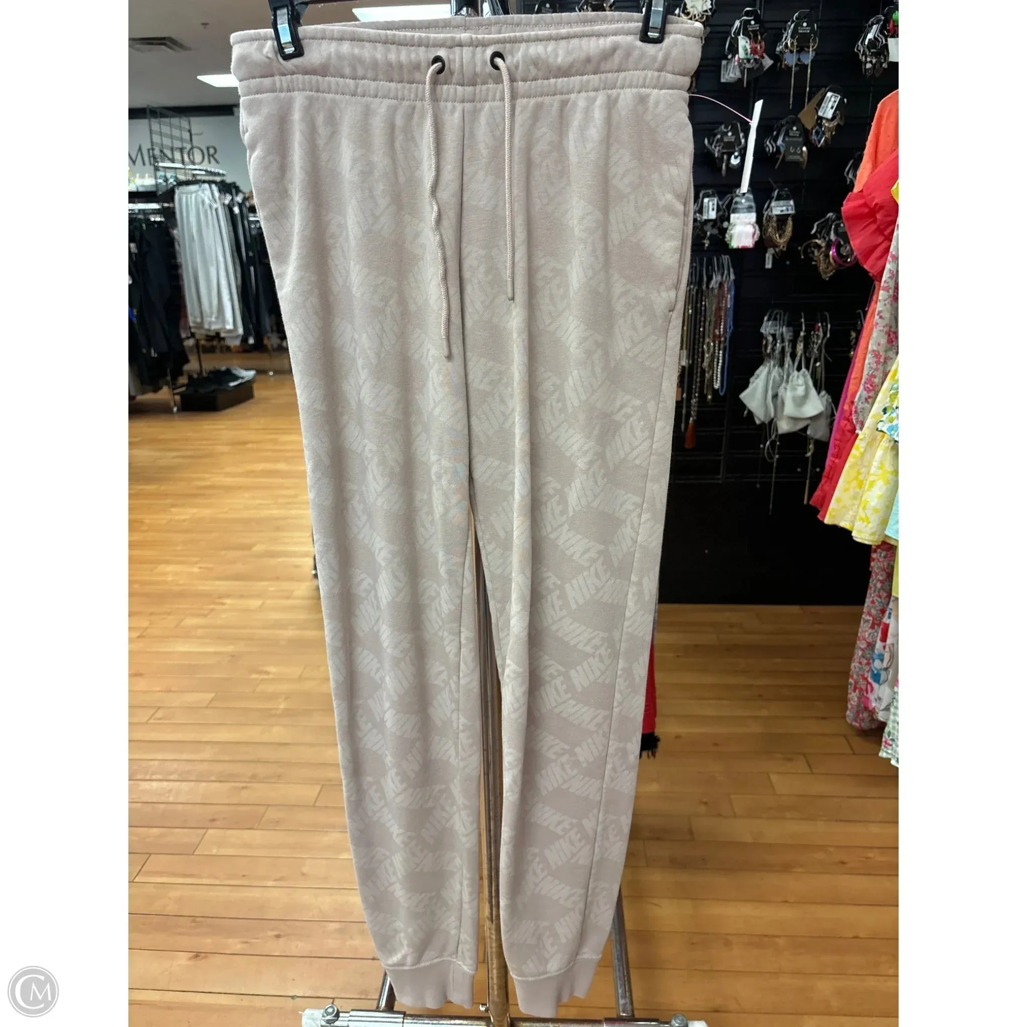Athletic Pants By Nike Apparel In Tan, Size: Xs