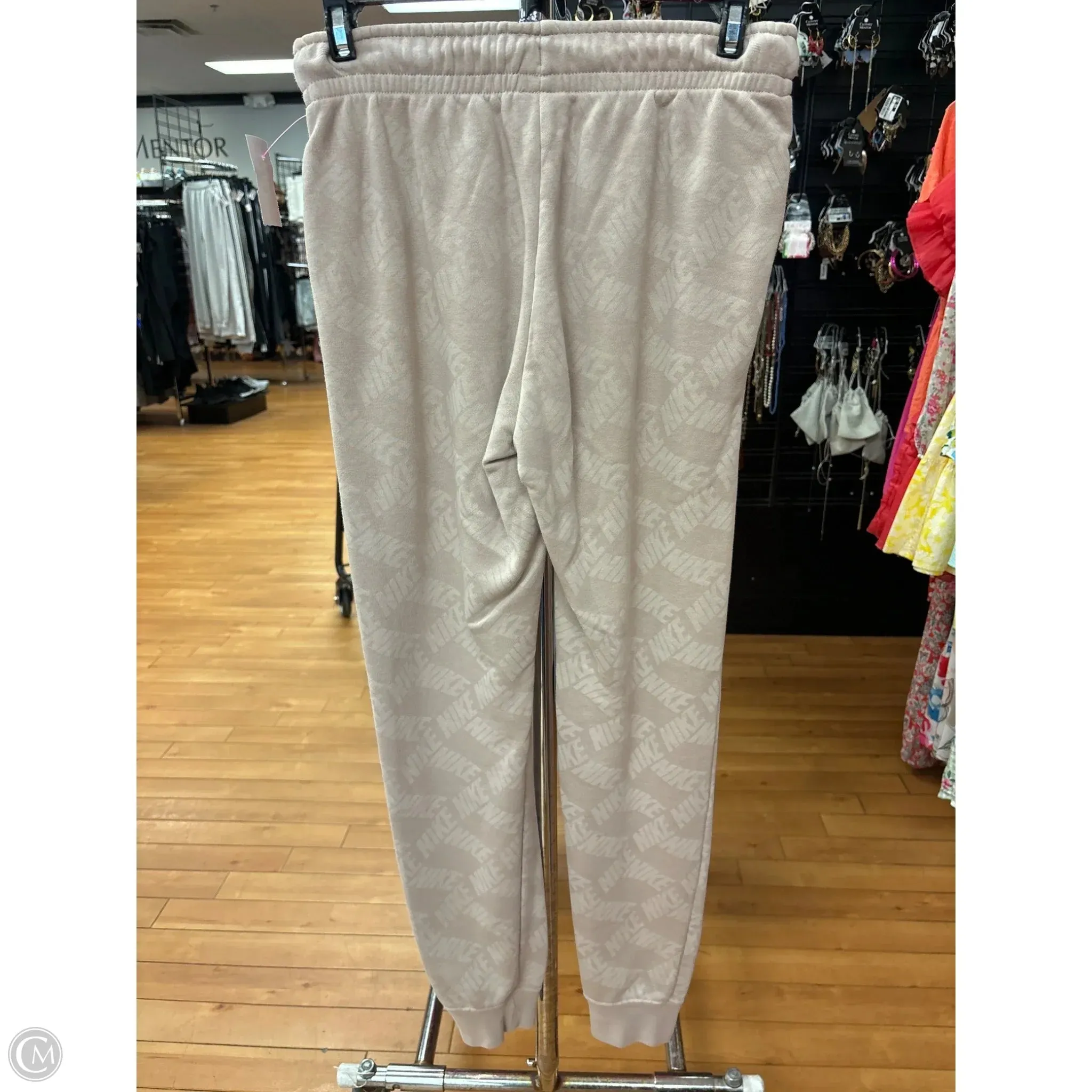 Athletic Pants By Nike Apparel In Tan, Size: Xs
