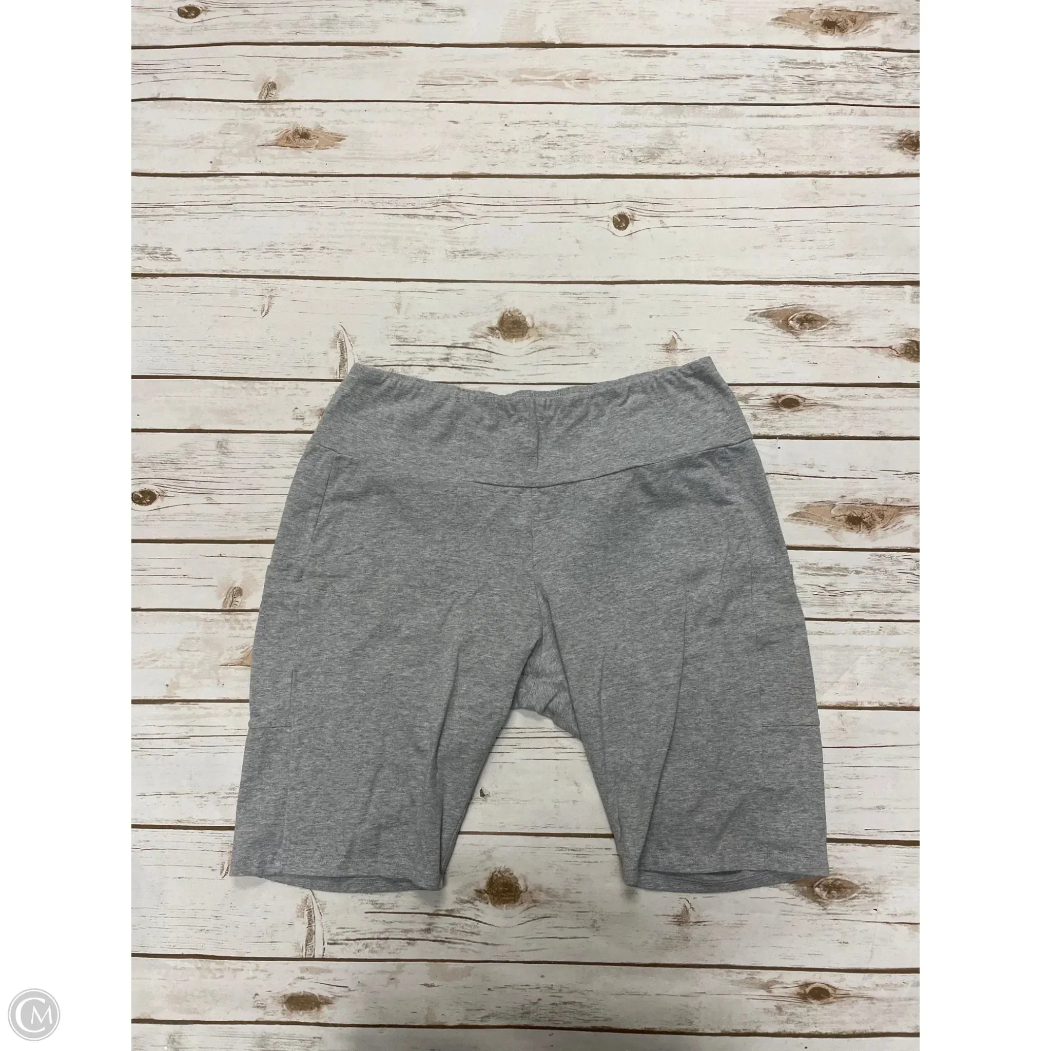 Athletic Shorts By Ambiance Apparel In Grey, Size: 2x