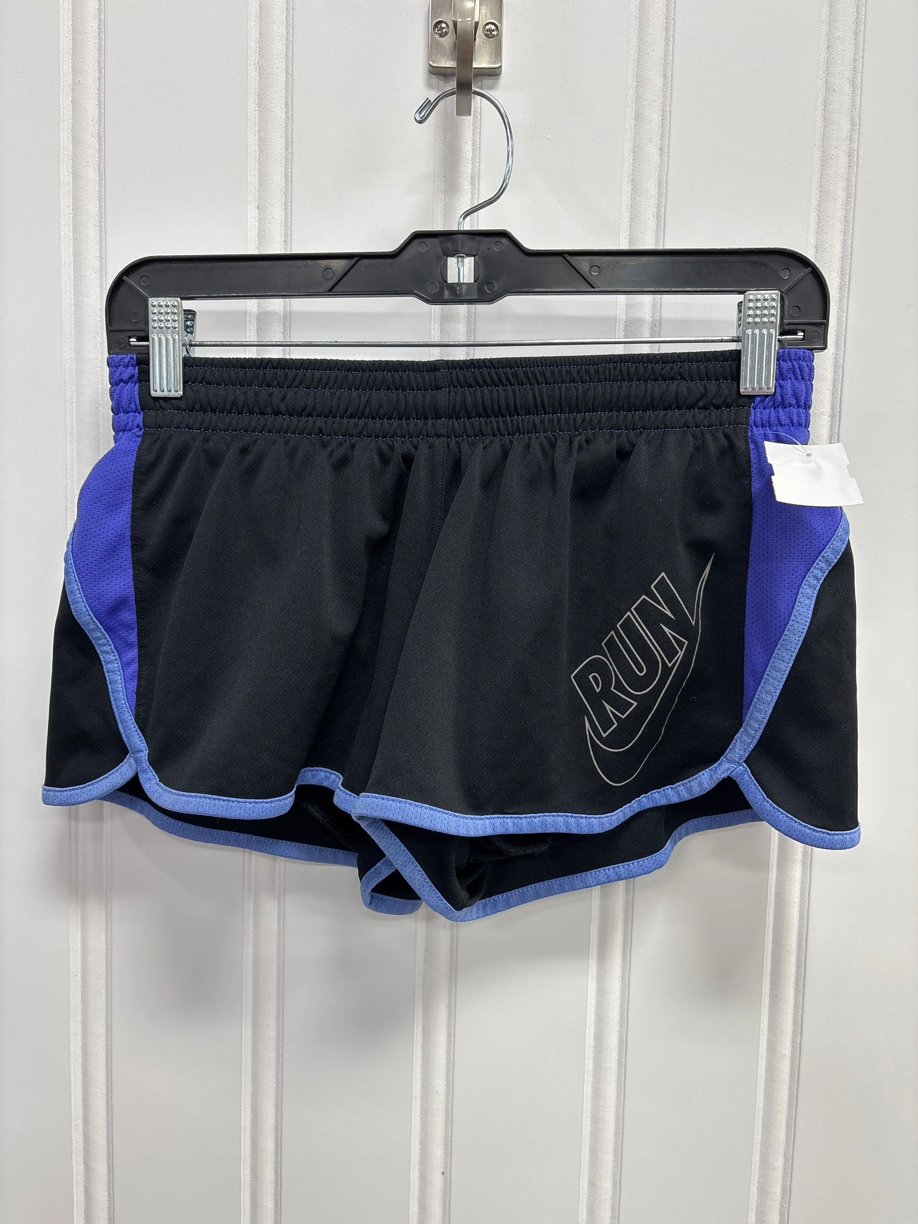 Athletic Shorts By Nike Apparel In Black & Blue, Size:M