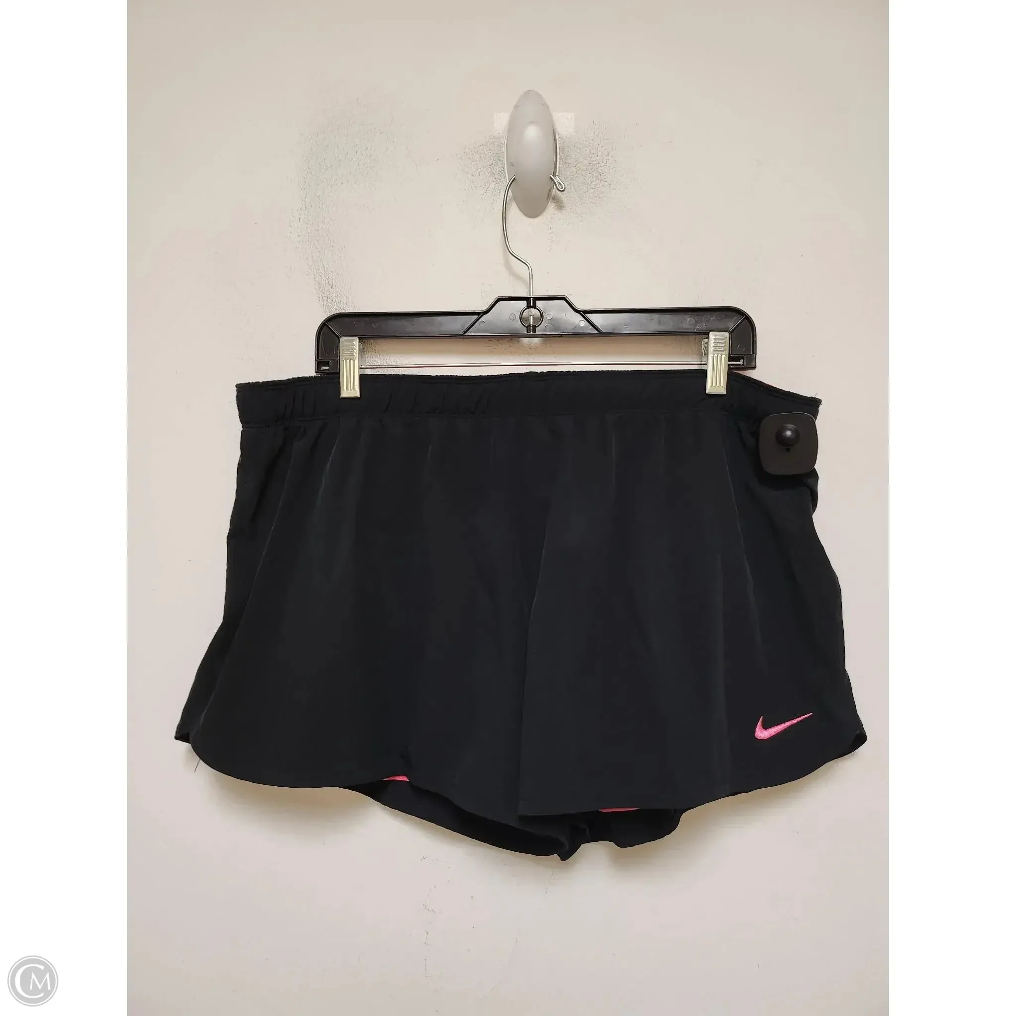 Athletic Shorts By Nike Apparel In Black & Pink, Size: Xl