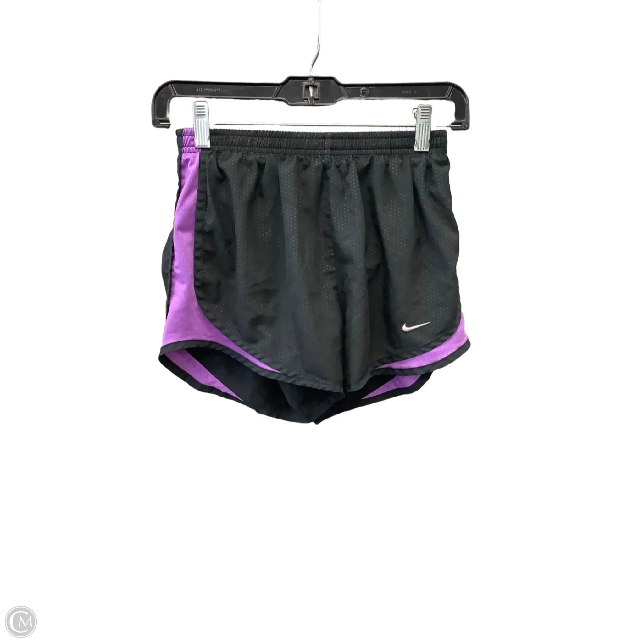 Athletic Shorts By Nike Apparel In Black & Purple, Size: Xs