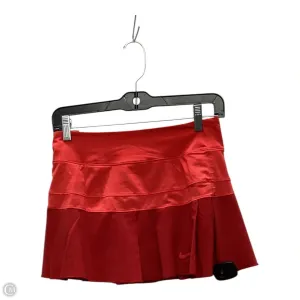 Athletic Skirt By Nike Apparel In Red, Size: M