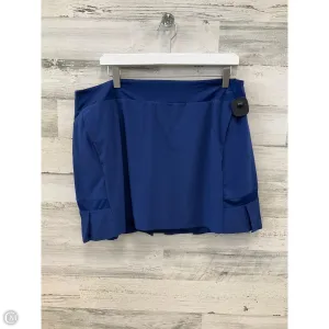 Athletic Skort By Nike Apparel In Blue, Size: Xl