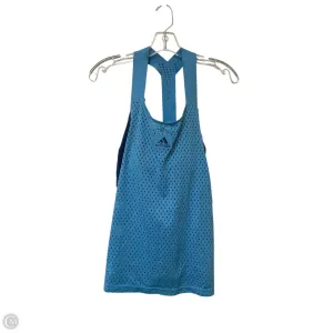 Athletic Tank Top By Adidas In Blue, Size: L