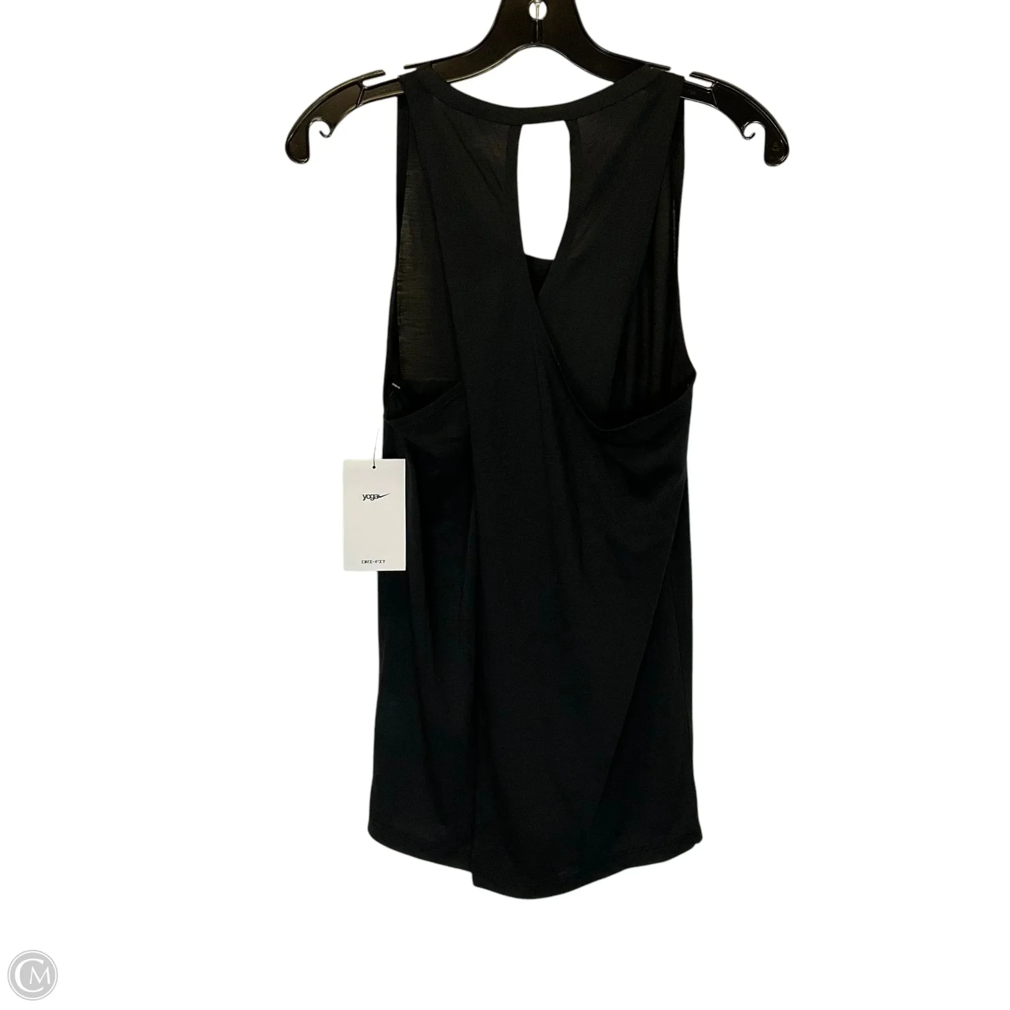 Athletic Tank Top By Nike Apparel In Black, Size: Xs