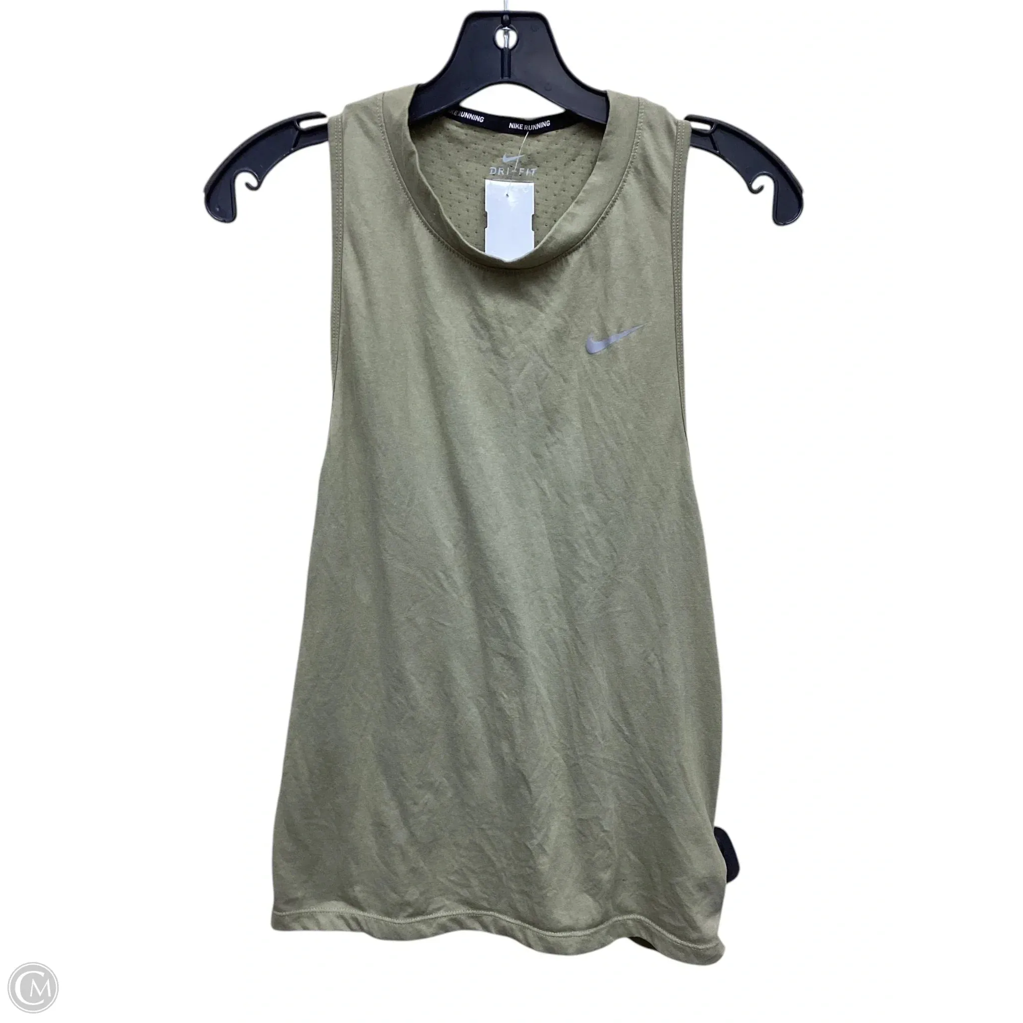 Athletic Tank Top By Nike In Green, Size: M