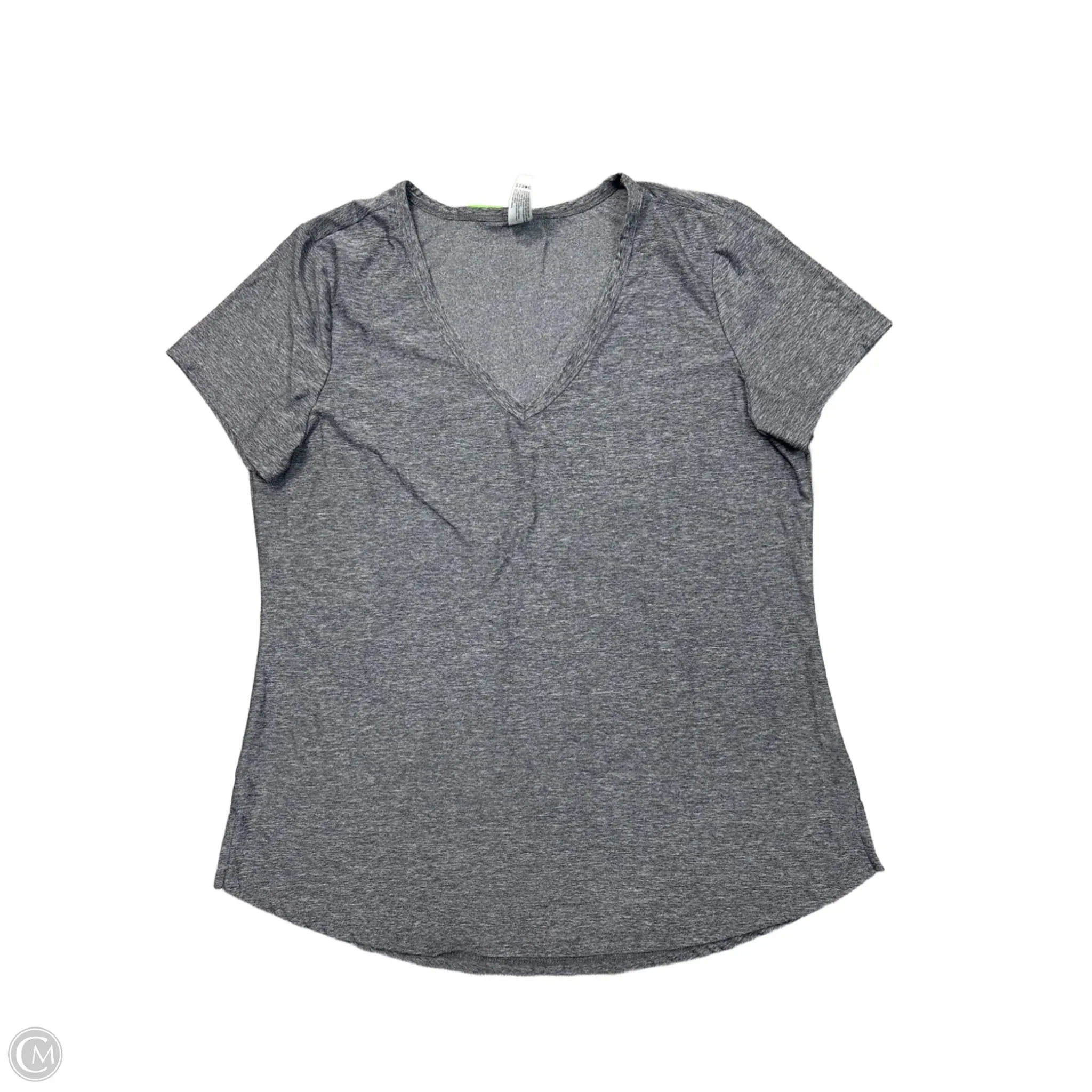 Athletic Top Short Sleeve By 90 Degrees By Reflex In Grey, Size: M