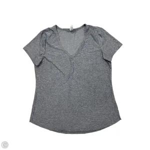 Athletic Top Short Sleeve By 90 Degrees By Reflex In Grey, Size: M