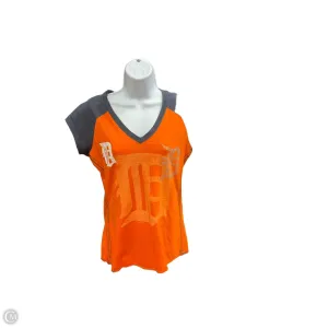 Athletic Top Short Sleeve By Clothes Mentor In Orange Blue, Size: M
