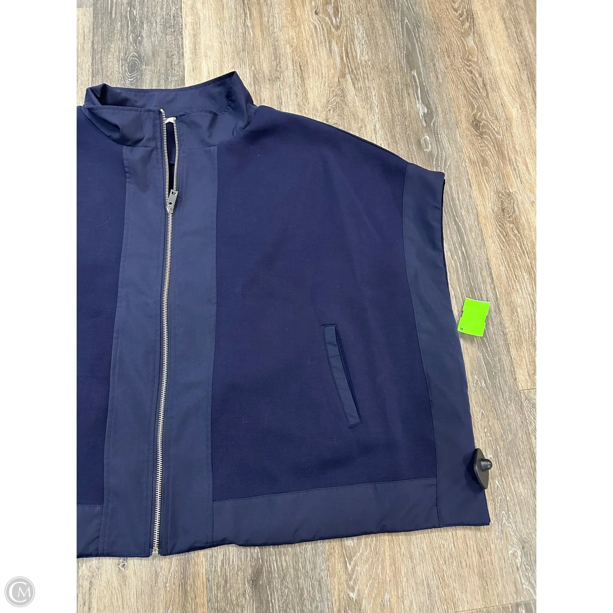 Athletic Top Short Sleeve By Joh Apparel In Navy, Size: S