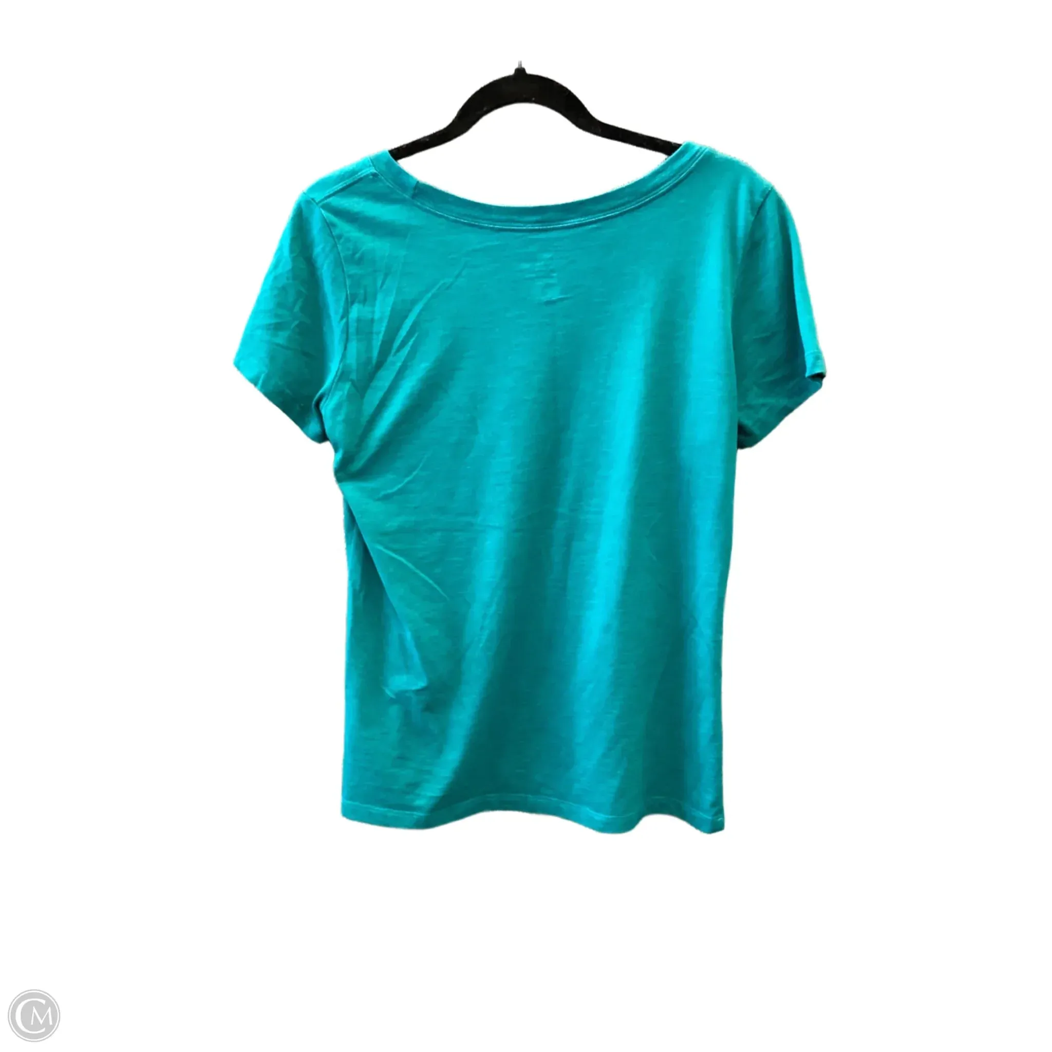 Athletic Top Short Sleeve By Nike Apparel In Teal, Size: S
