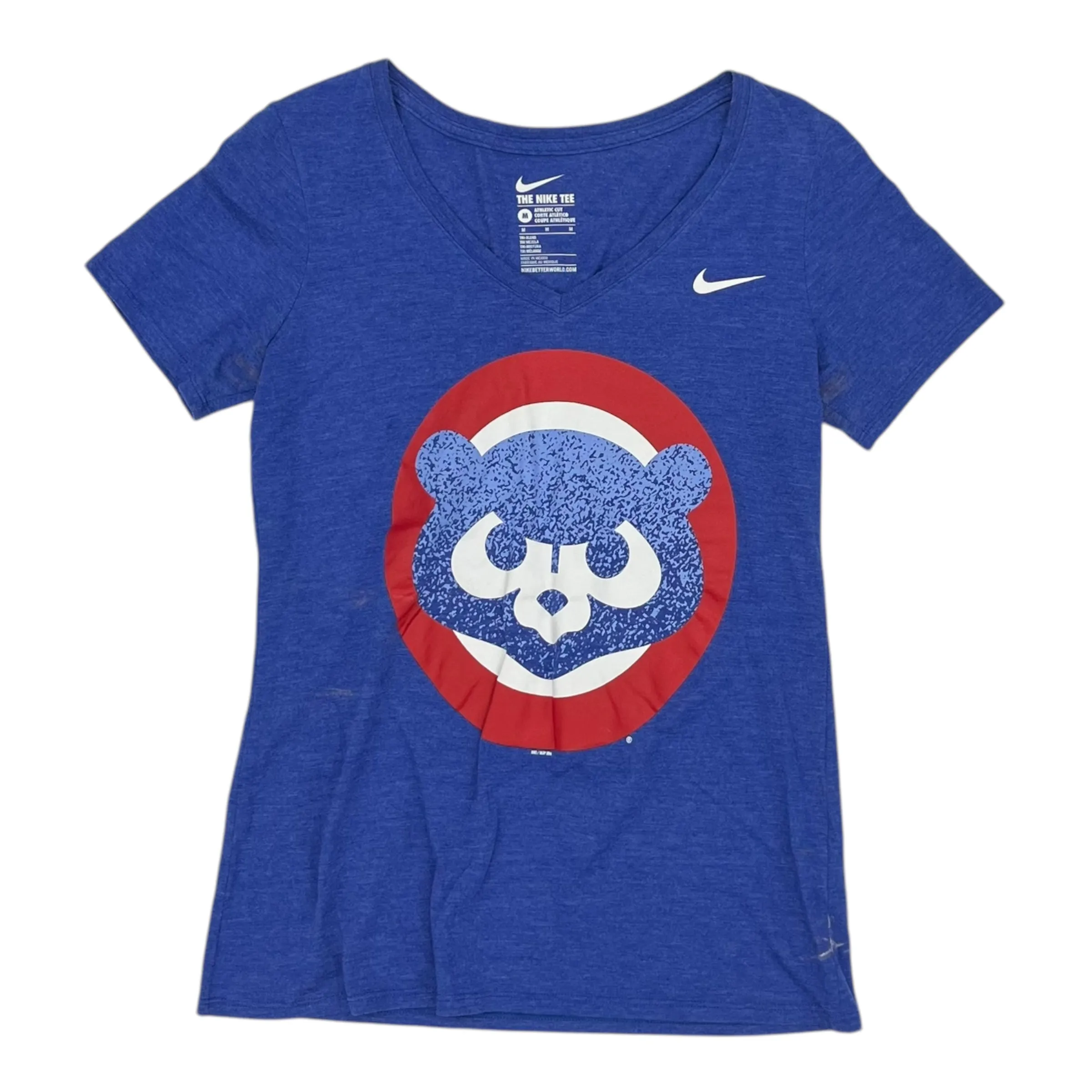 Athletic Top Ss By Nike Apparel In Blue, Size:M