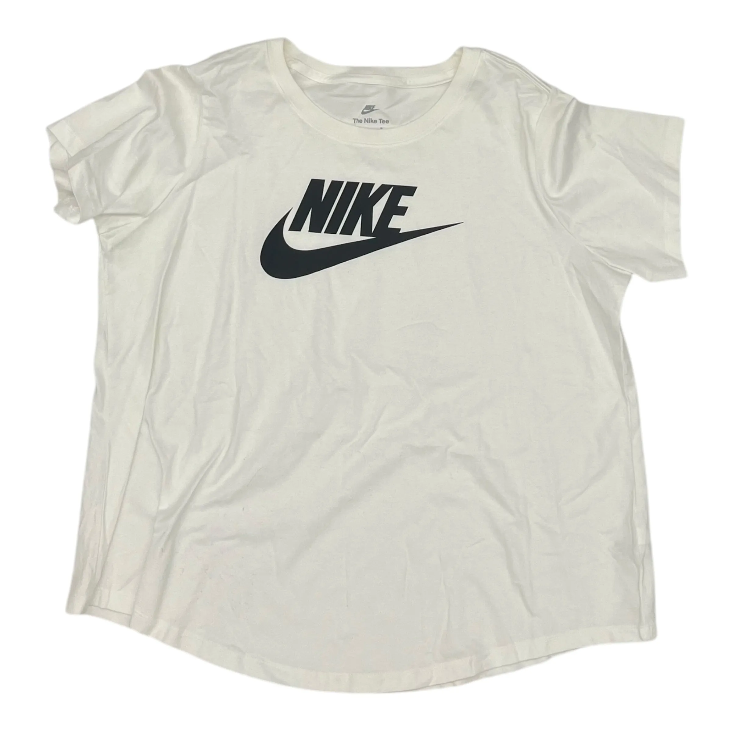 Athletic Top Ss By Nike Apparel In White, Size:1X
