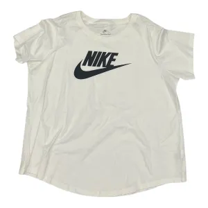 Athletic Top Ss By Nike Apparel In White, Size:1X