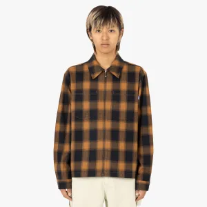 Awake NY Brushed Flannel Shirt Jacket Orange / Multi