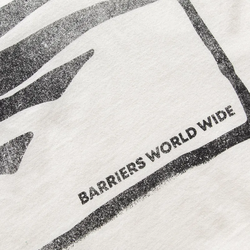 Barriers Worldwide Panther Distressed Tee - Vintage White