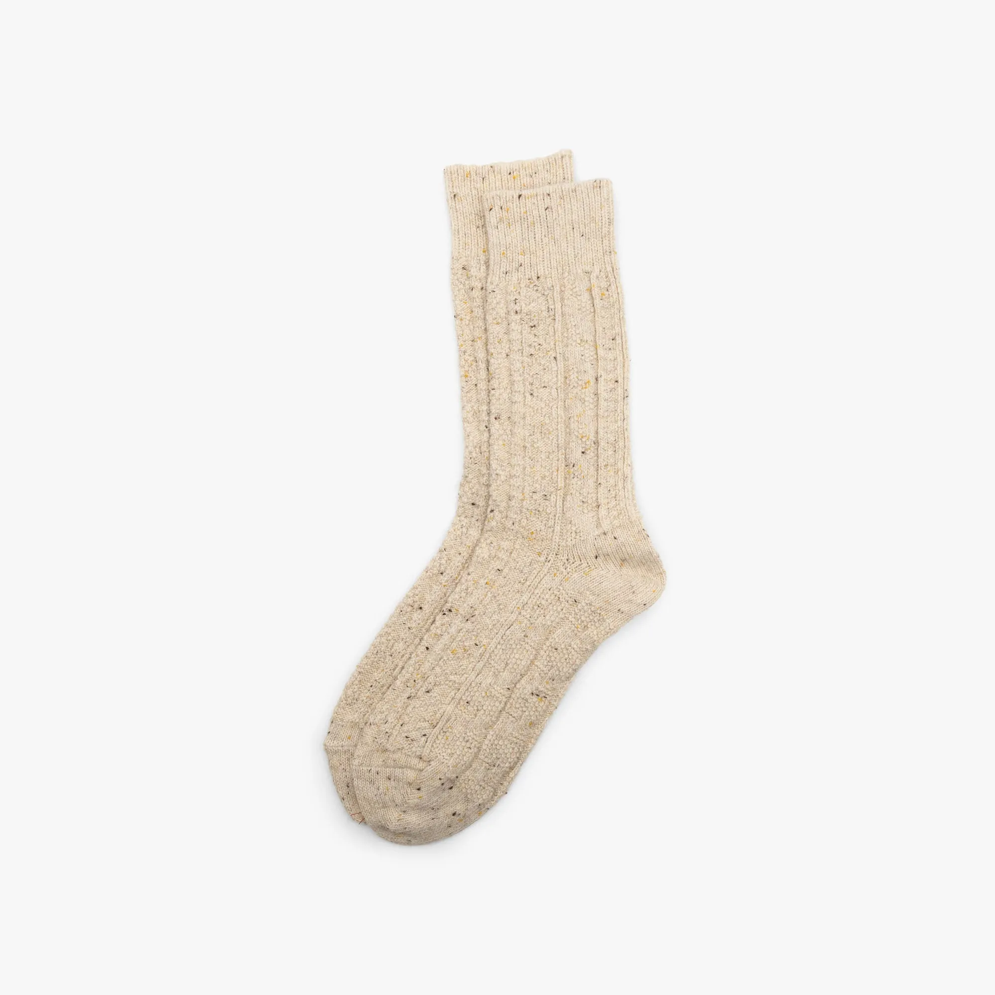 BEAMS PLUS Cable Nep Crazy Socks / Off-White