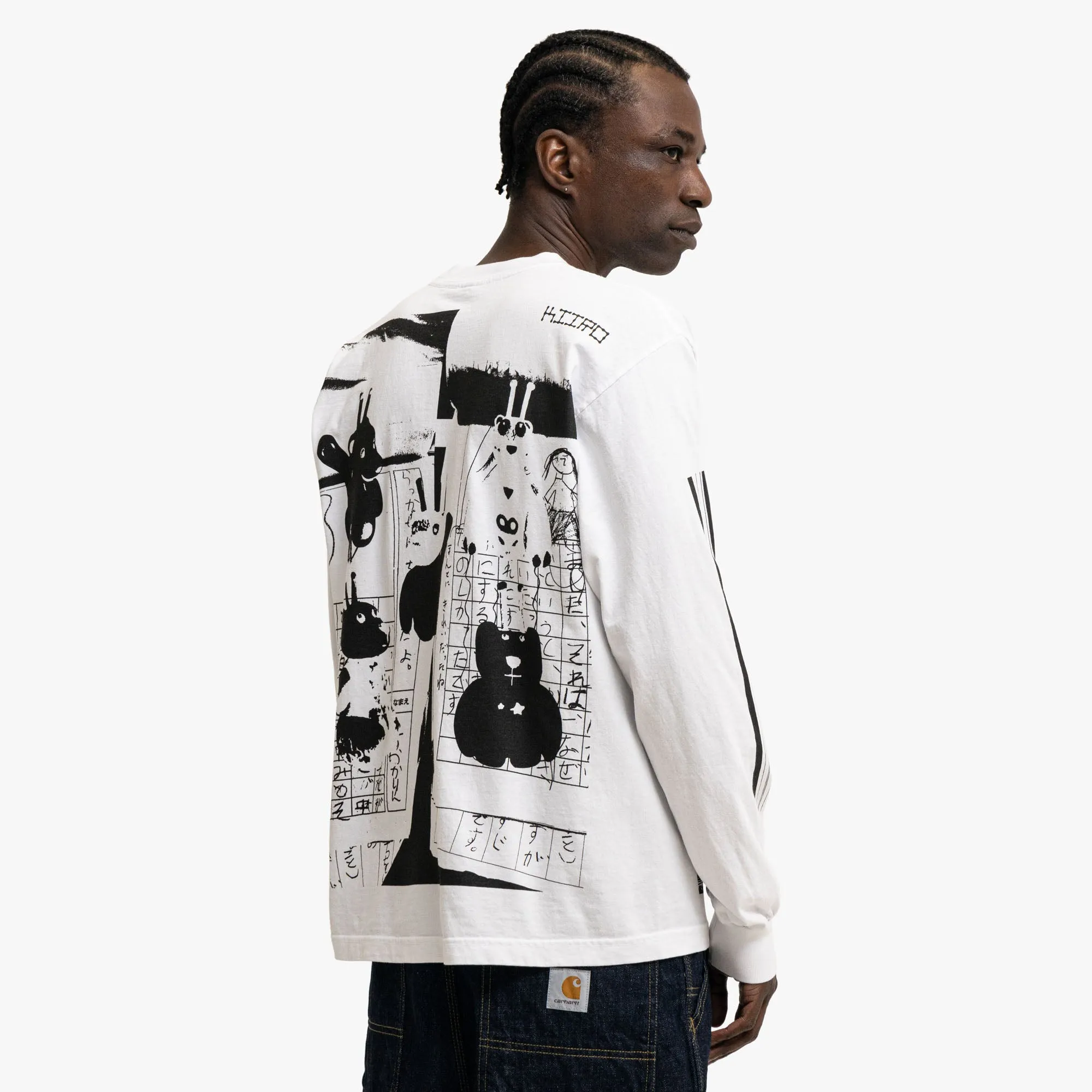b.Eautiful x kiiro Shinkansen LS Shirt White