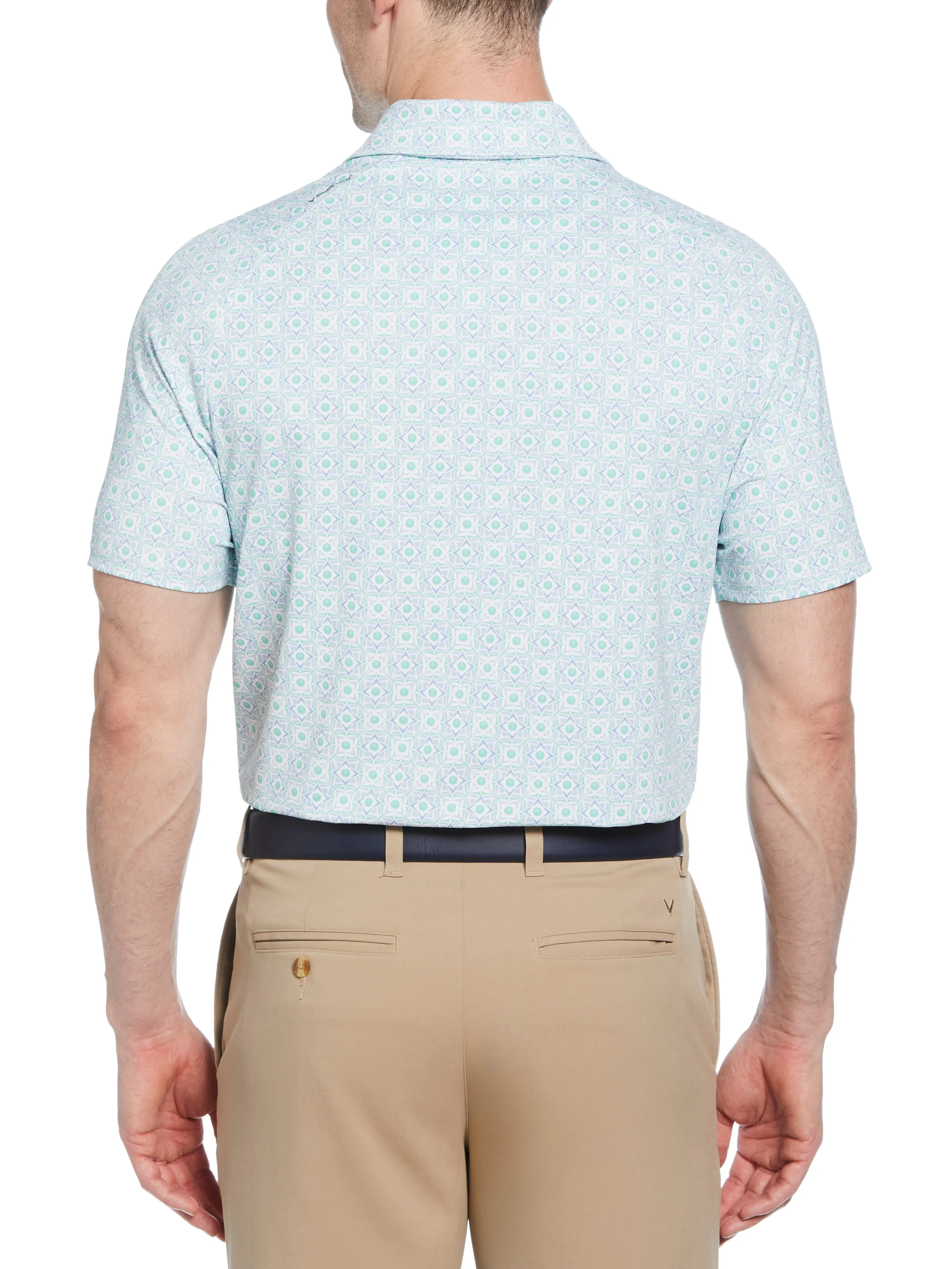Big & Tall Foulard Print Polo Callaway Apparel