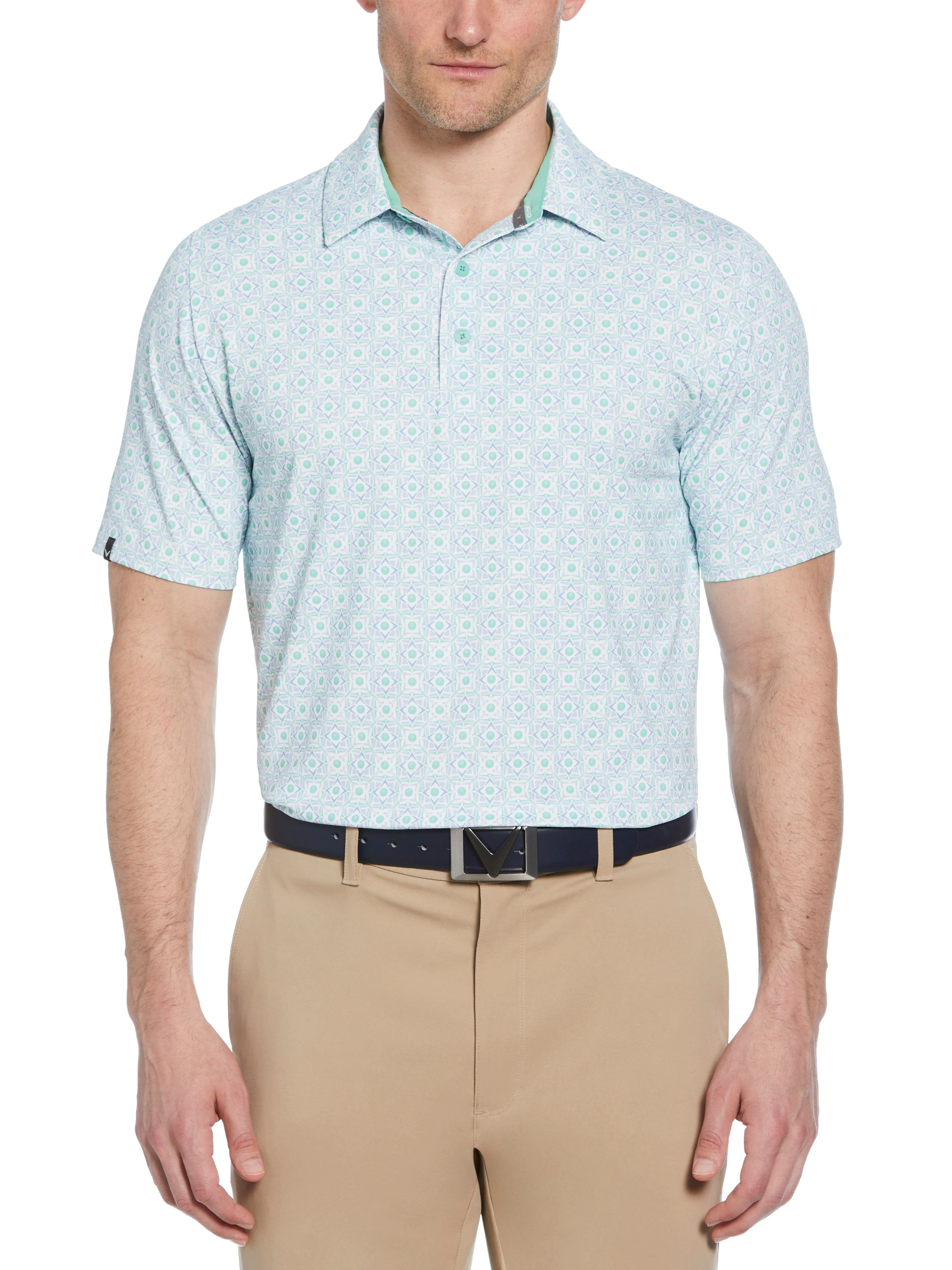 Big & Tall Foulard Print Polo Callaway Apparel