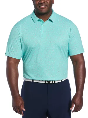 Big & Tall Micro Floral Print Polo Callaway Apparel