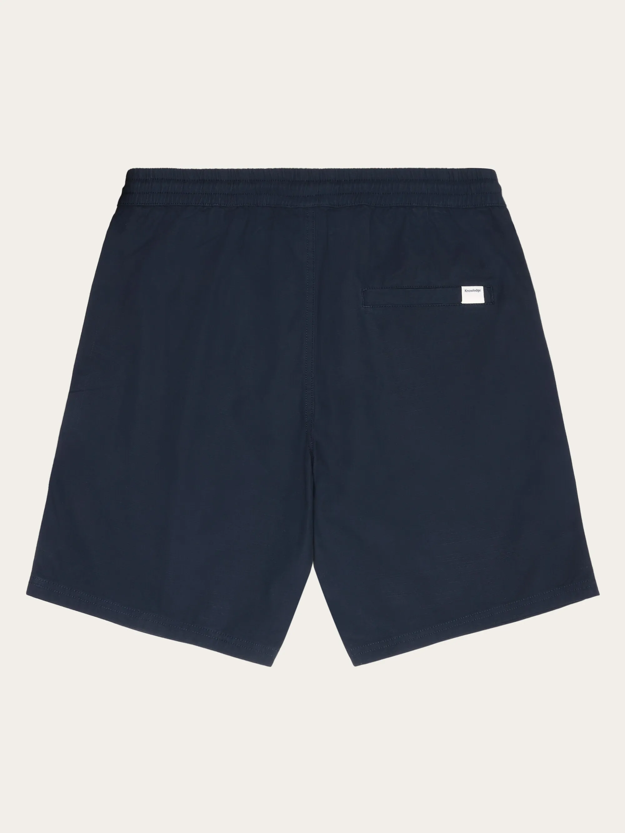 Boardwalk slub shorts with elastic waist - GOTS/Vegan - Total Eclipse Knowledge Cotton