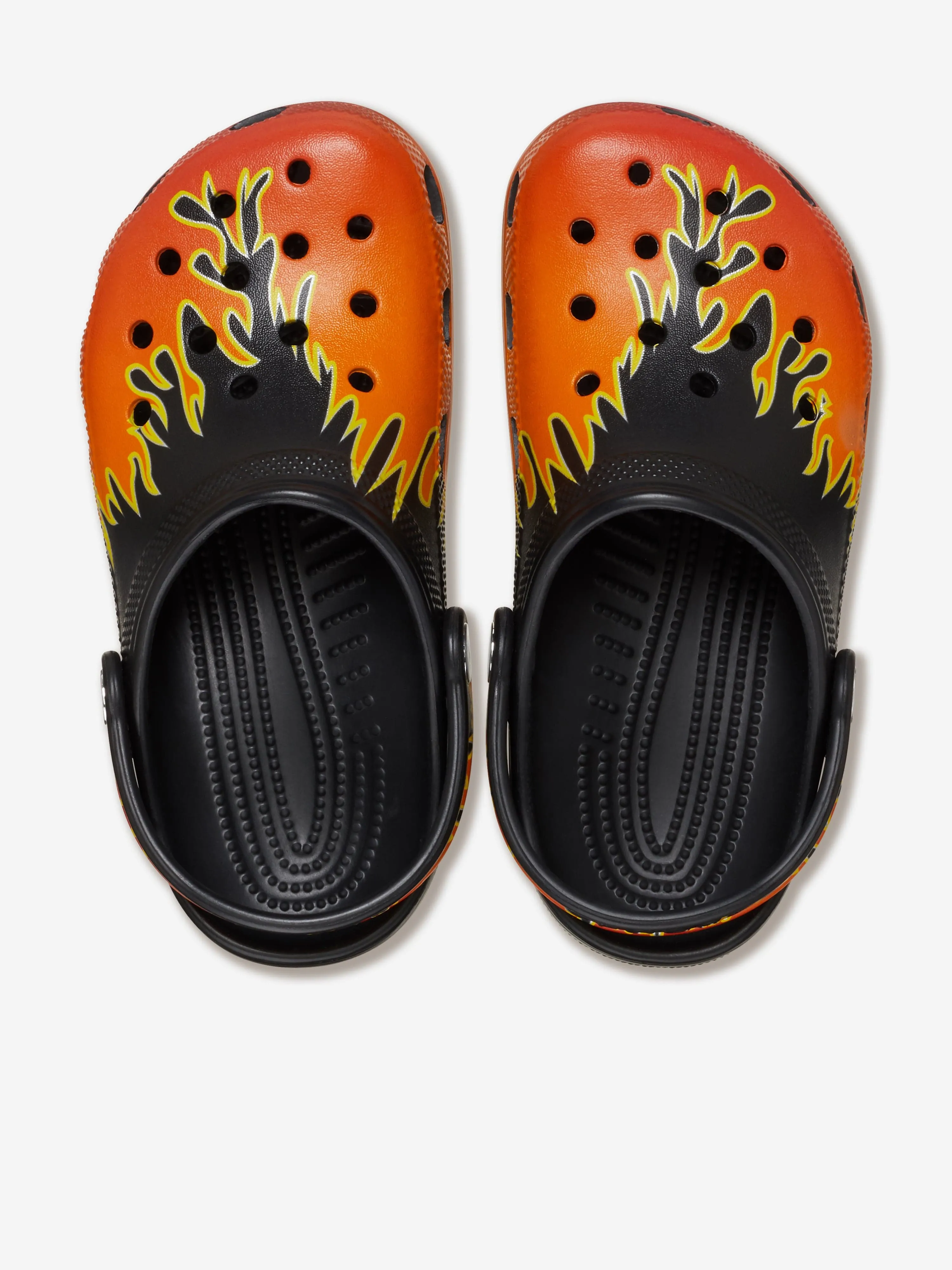 Boys Classic Flames Clog in Black