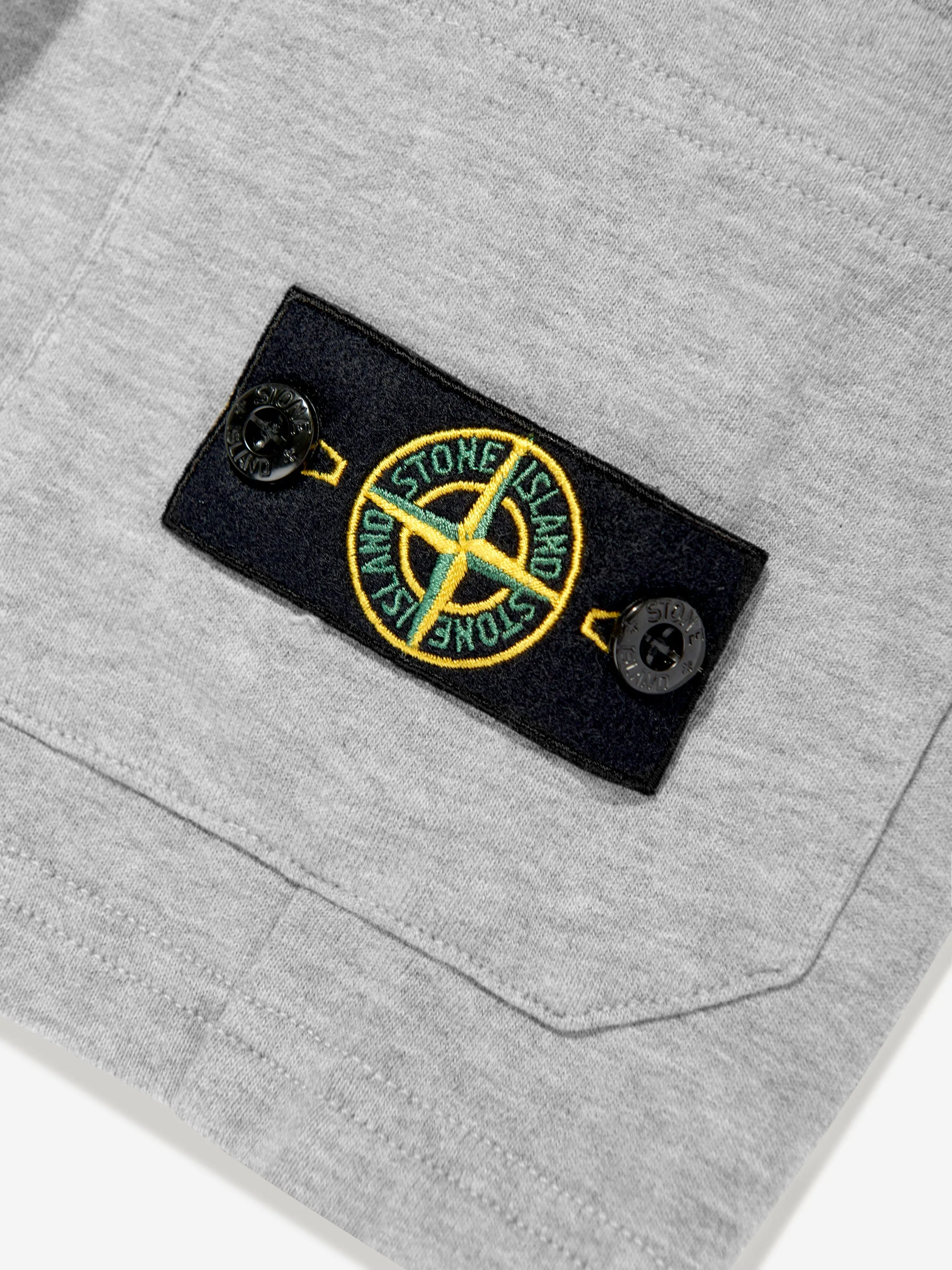 Boys Logo Pocket Shorts in Grey