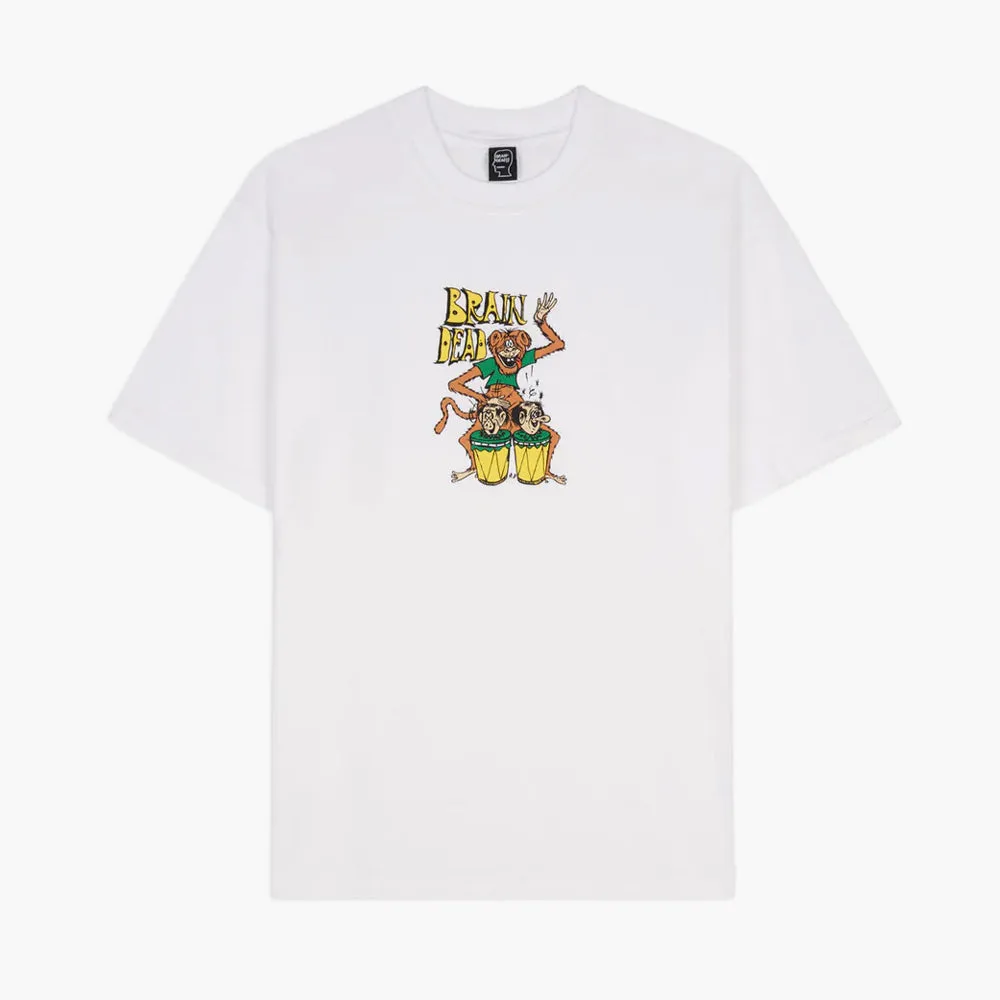 Brain Dead Bongo Brain T-Shirt / White