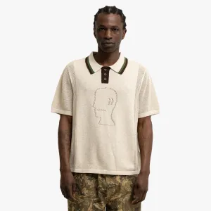Brain Dead Logo Head Polo Natural