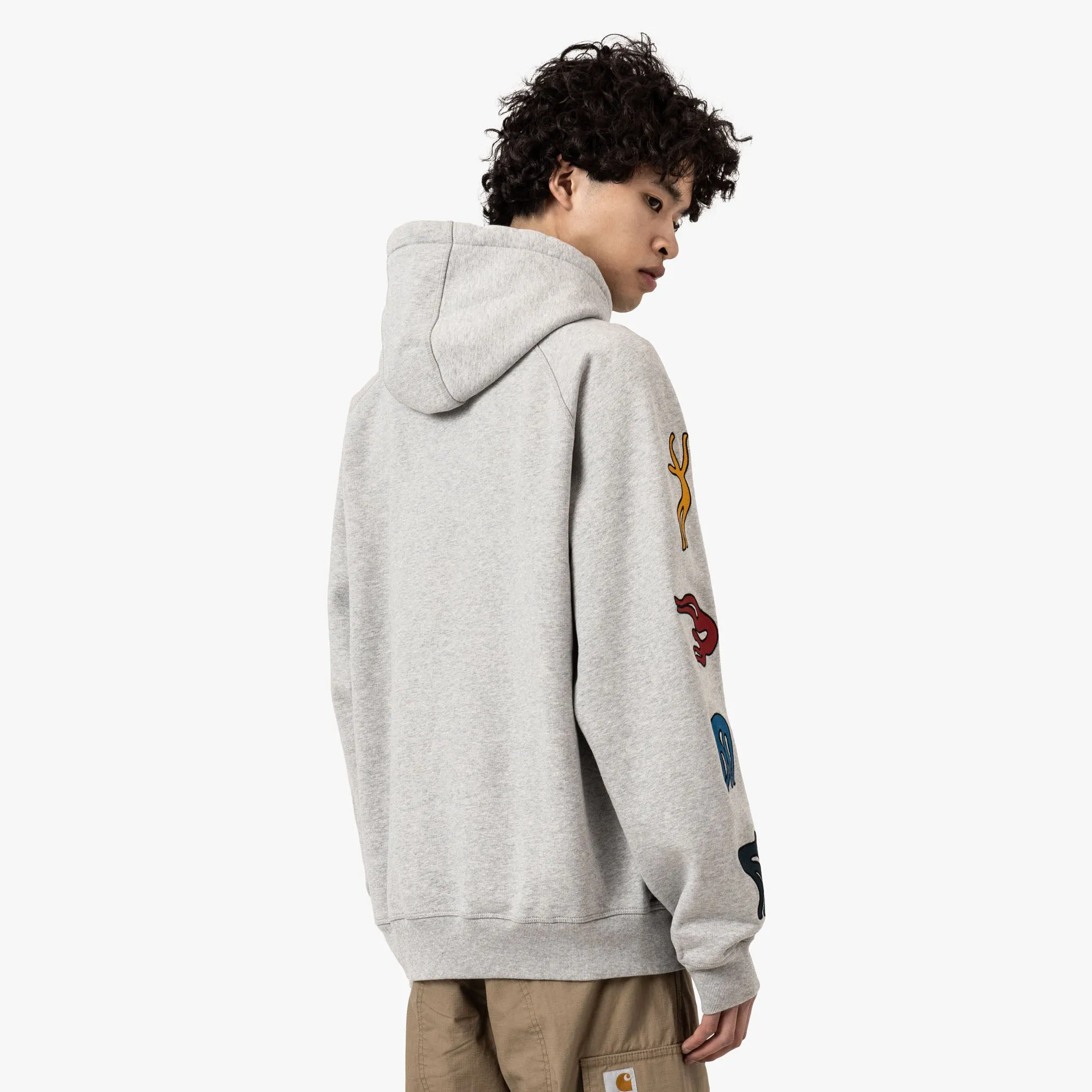 by Parra La Chambre Hoodie Heather Grey