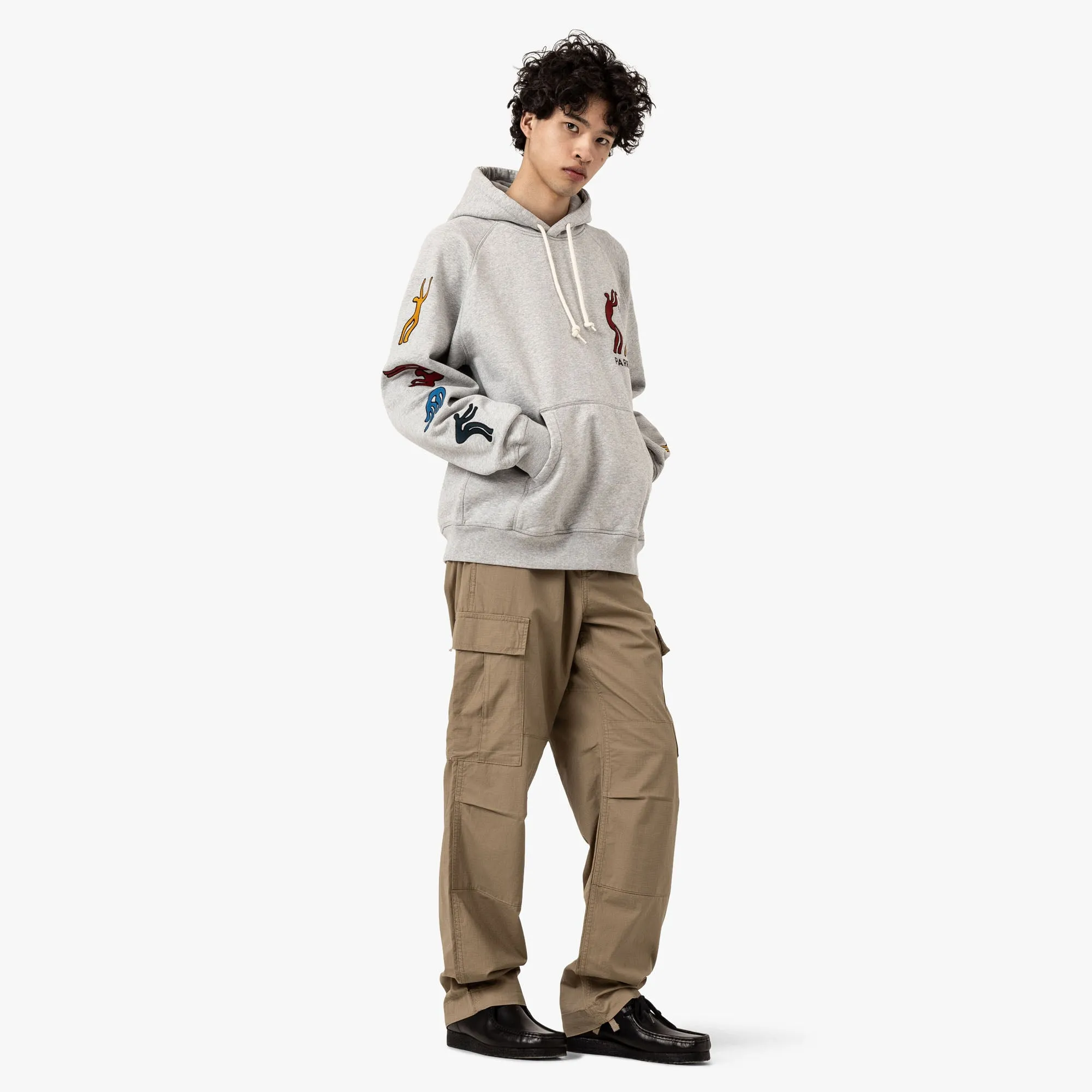 by Parra La Chambre Hoodie Heather Grey