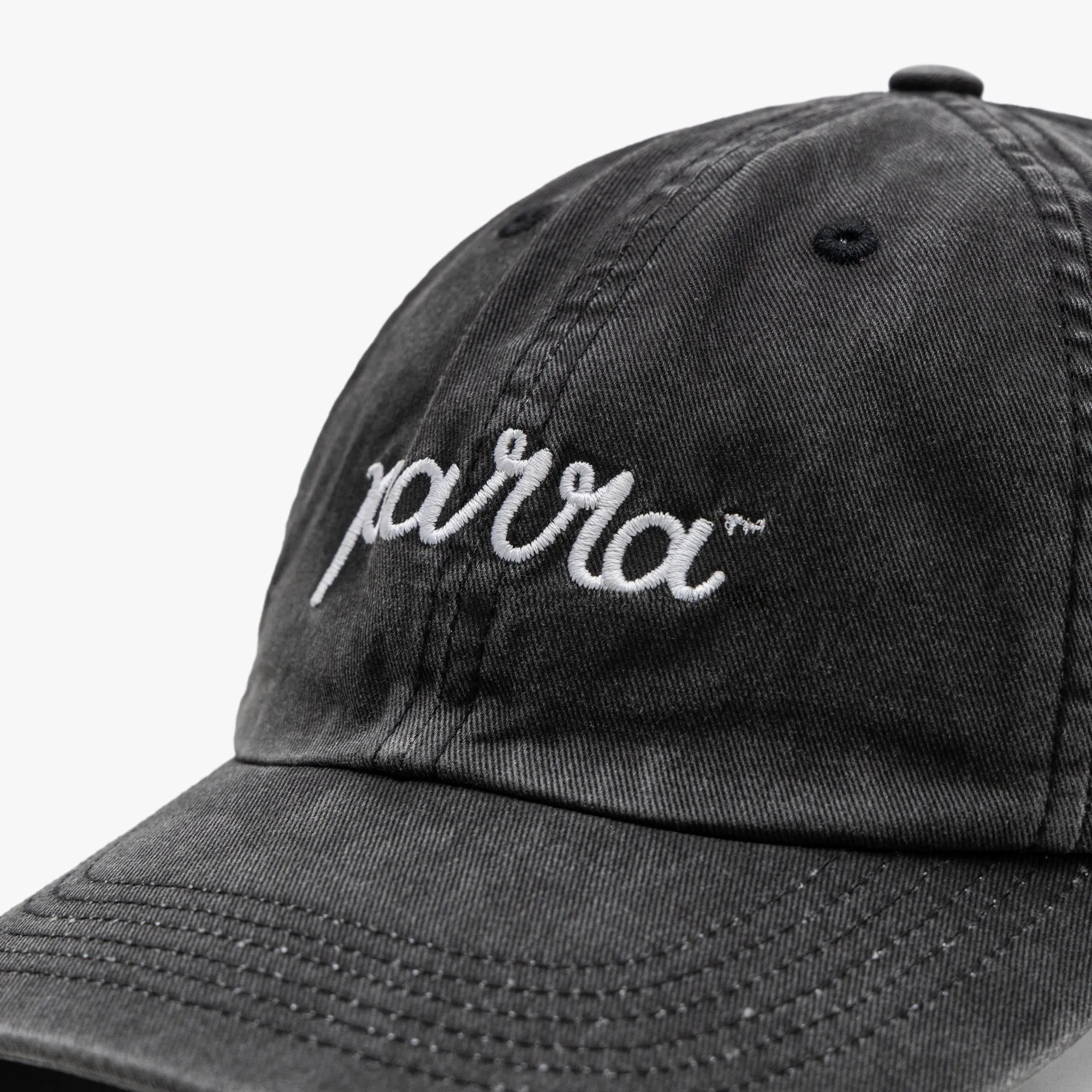 by Parra Scripted Hat Washed Black