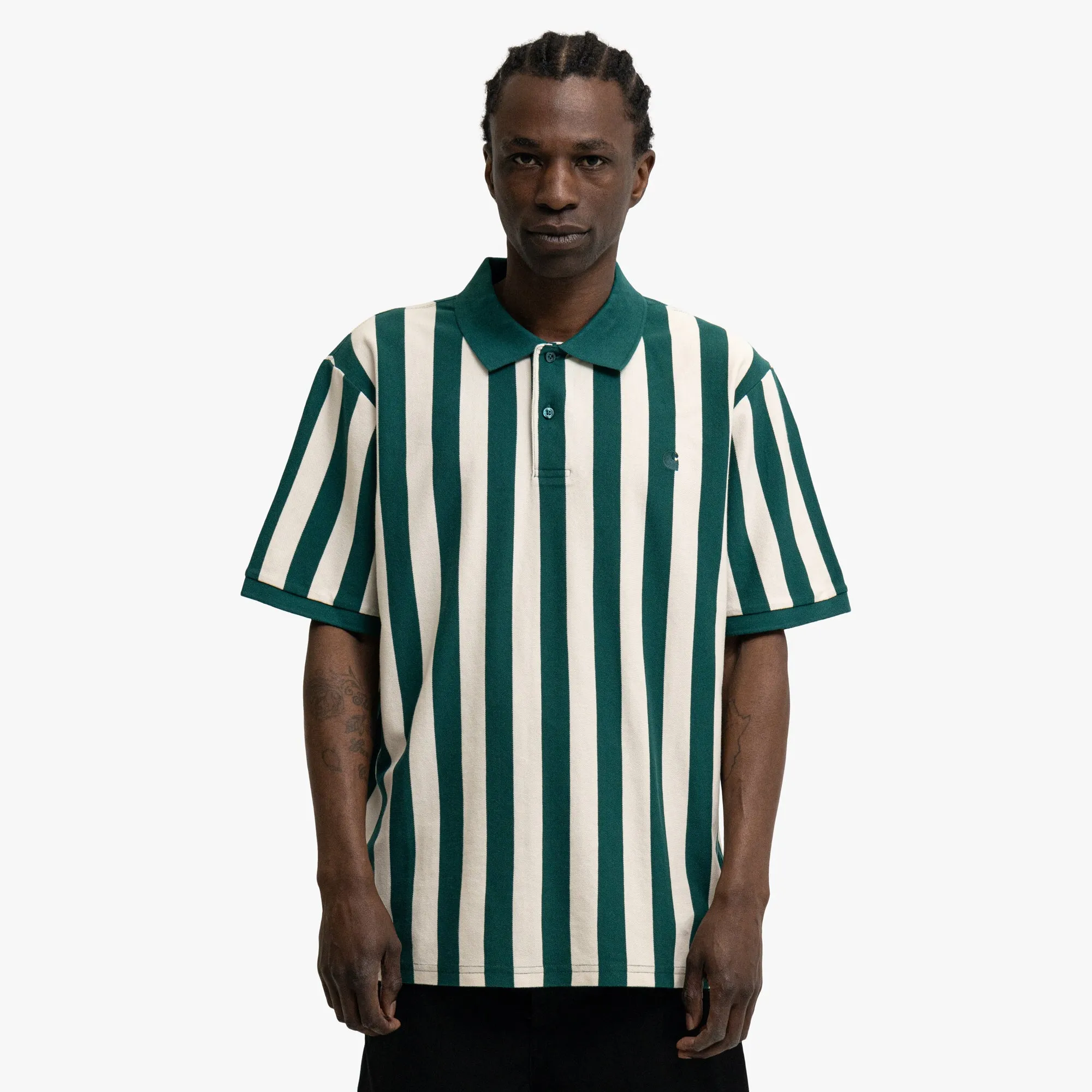 Carhartt WIP Boynton Polo Rainforest Stripe