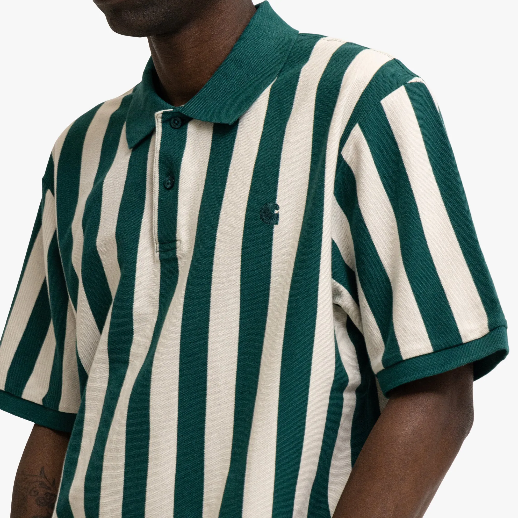 Carhartt WIP Boynton Polo Rainforest Stripe