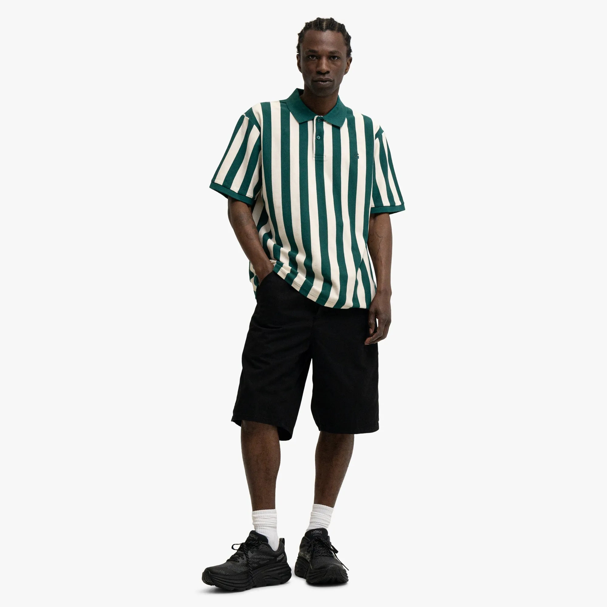 Carhartt WIP Boynton Polo Rainforest Stripe