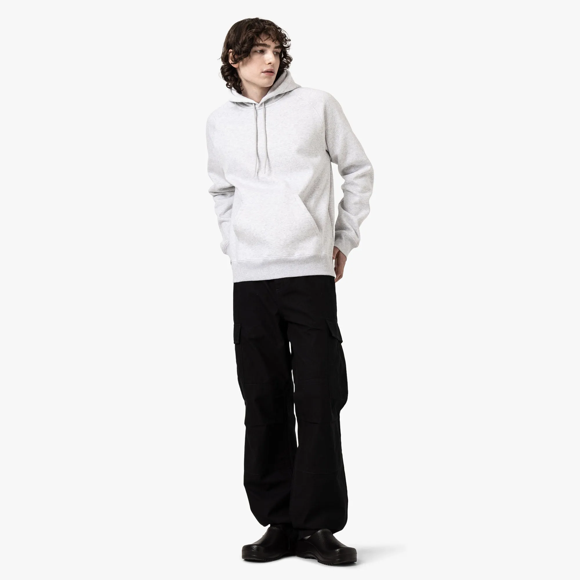 Carhartt WIP Chase Hooded Sweatshirt / Ash Heather