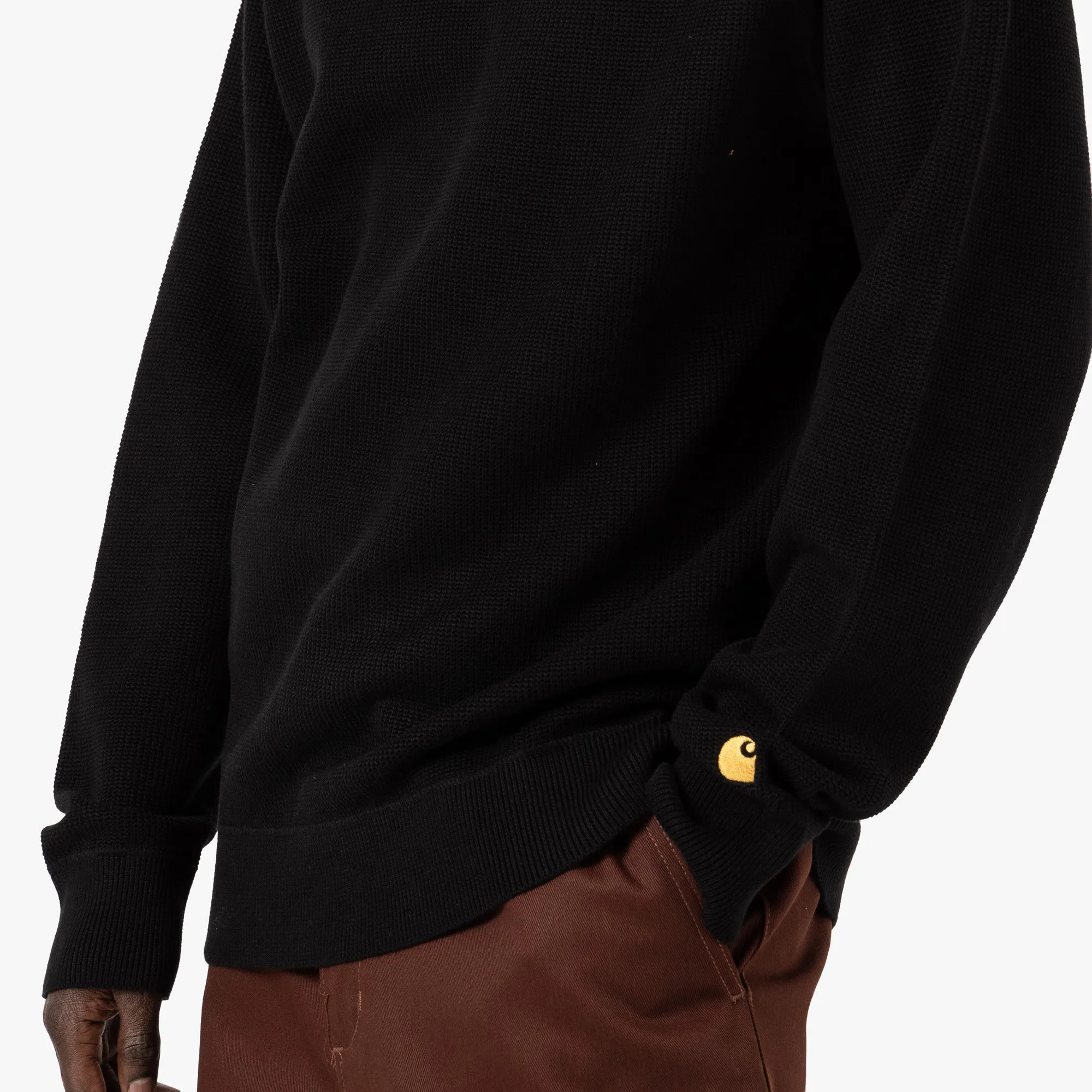 Carhartt WIP Chase Sweater / Black / Gold