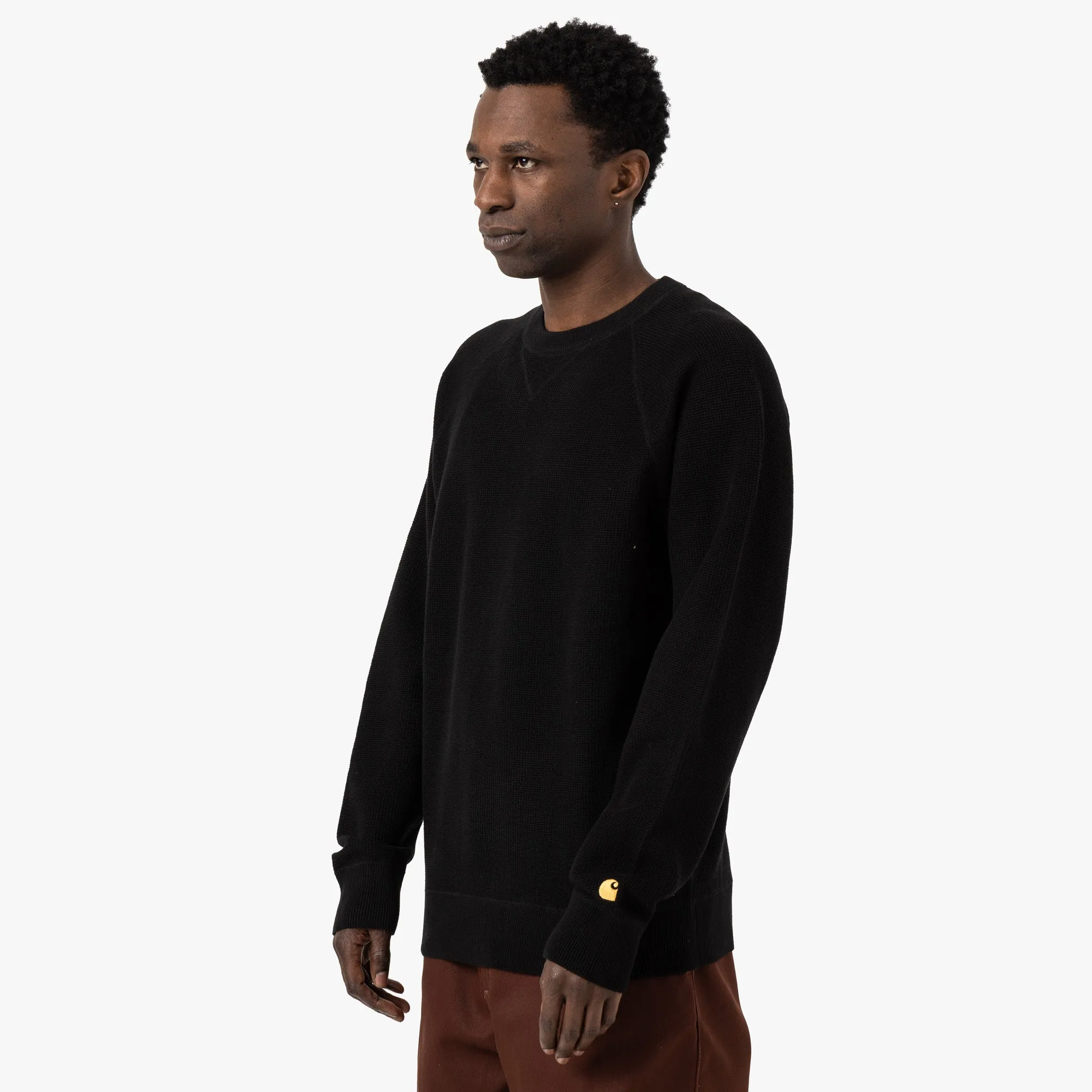 Carhartt WIP Chase Sweater / Black / Gold